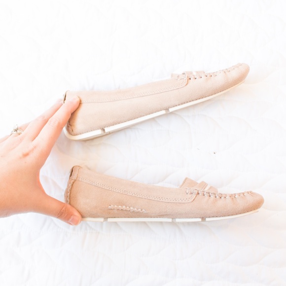 Sam Edelman | Leather Suede Slip On Moccasins - Picture 4 of 7